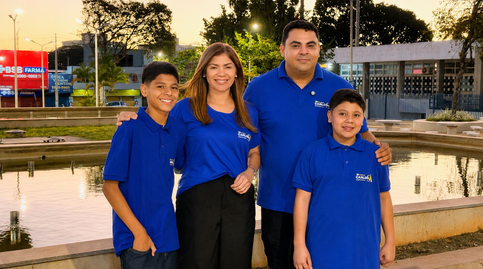 Carlos Sá com a família